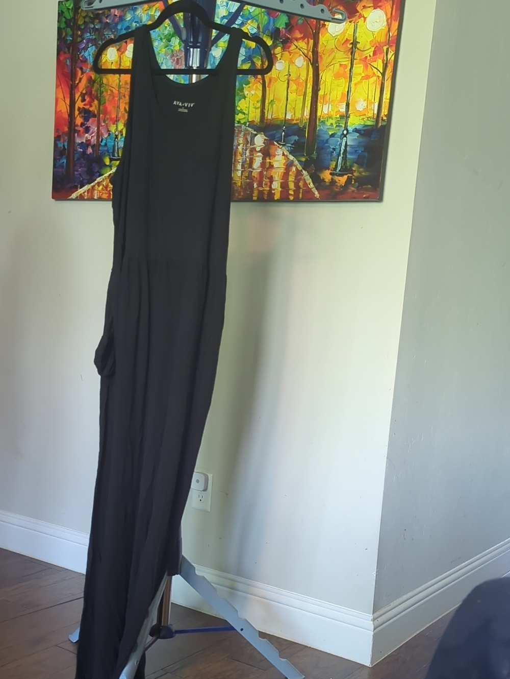 Ava & Viv Black Sleeveless Wide-Leg Jumpsuit #2